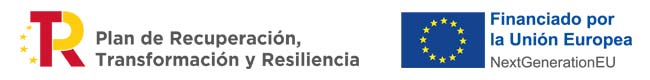 Plan de recuperación, transformación y resiliencia gobierno de España. Financiado por la Unión Europea Fondos FEDER. Plan de recuperación, transformación y resiliencia gobierno de España. Financiado por la Unión Europea Fondos FEDER.